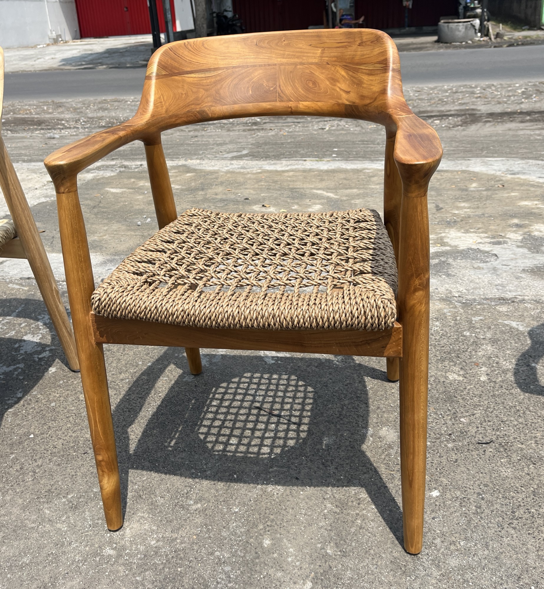 Stuhl 'Kennedy', braun, natur, B 50 cm, T 54 cm, H 77 cm