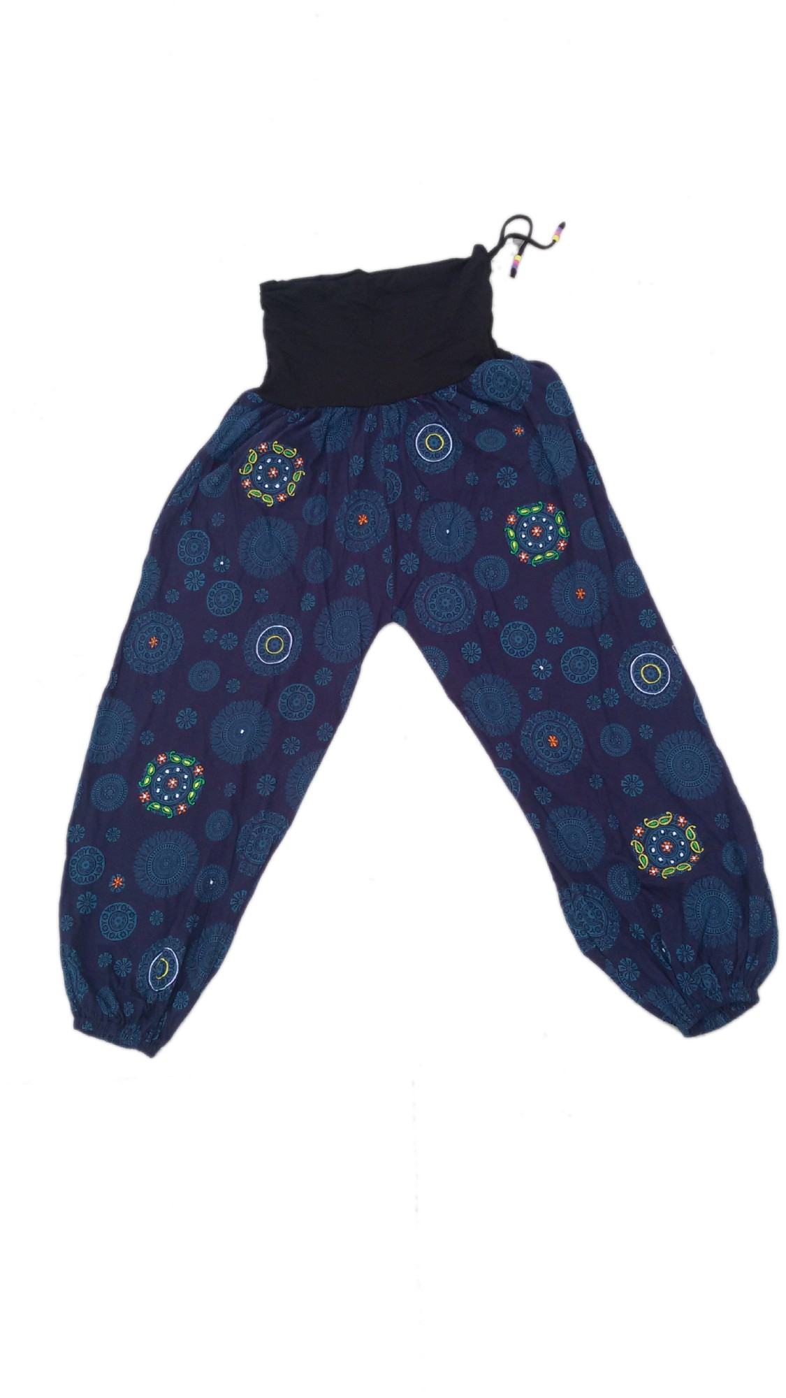 Aladinhose 'Umde', blau, schwarz
