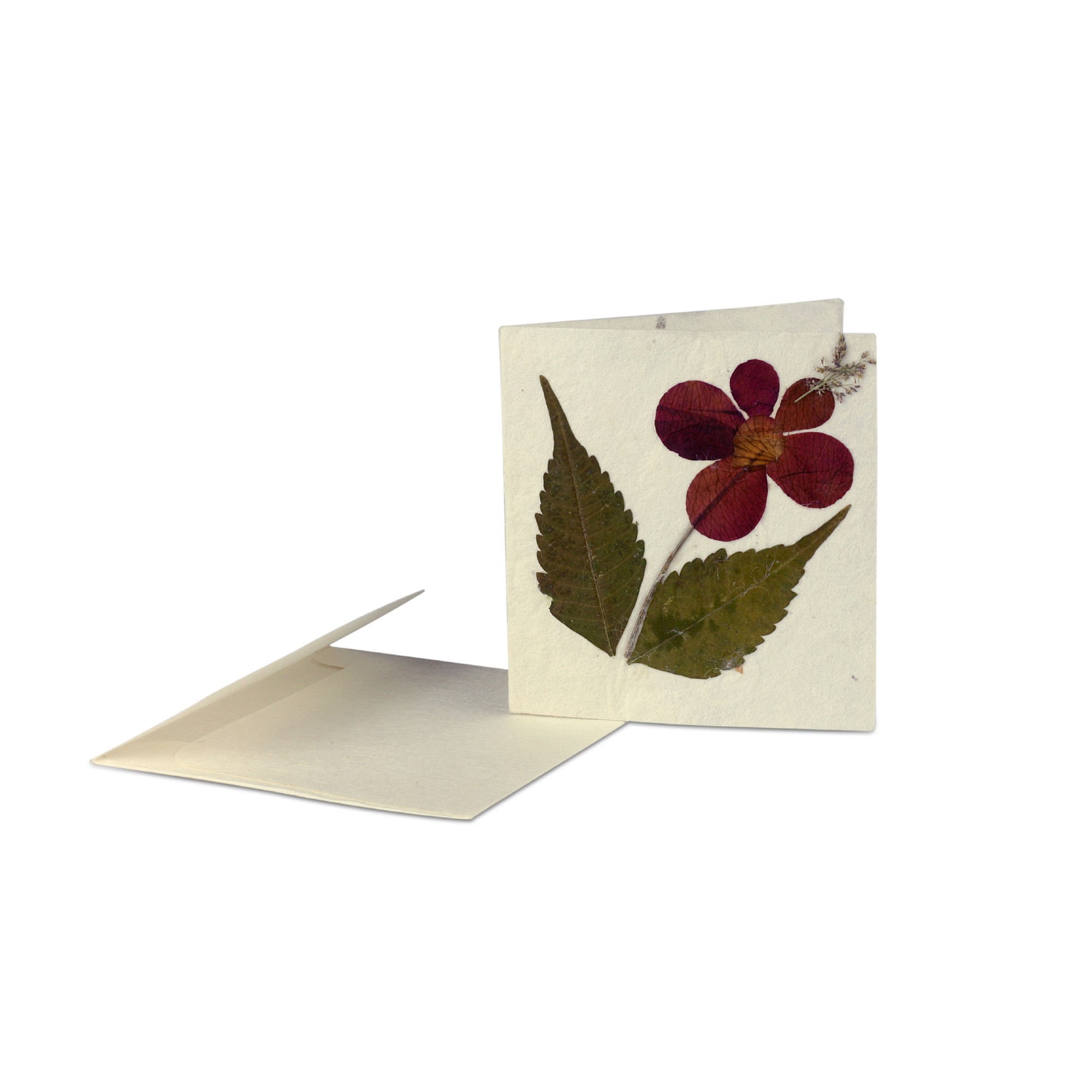 Grußkarte 'Blume' klein, B 6,5 cm, H 6,5 cm