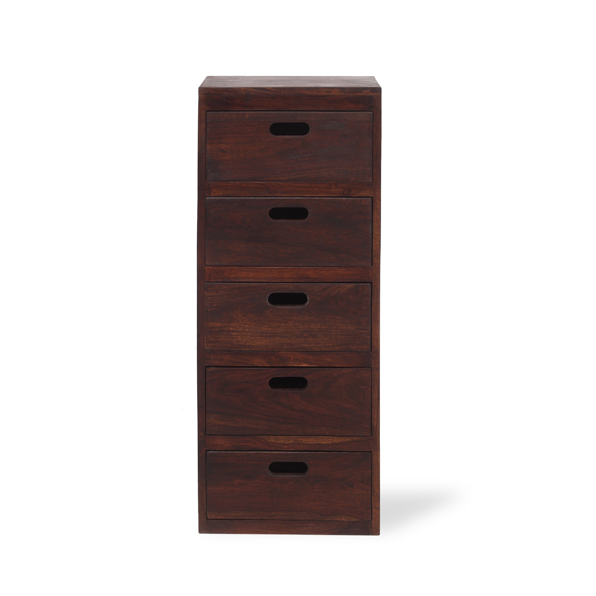 Schubladenschrank, braun, T 24 cm, B 36 cm, H 87 cm