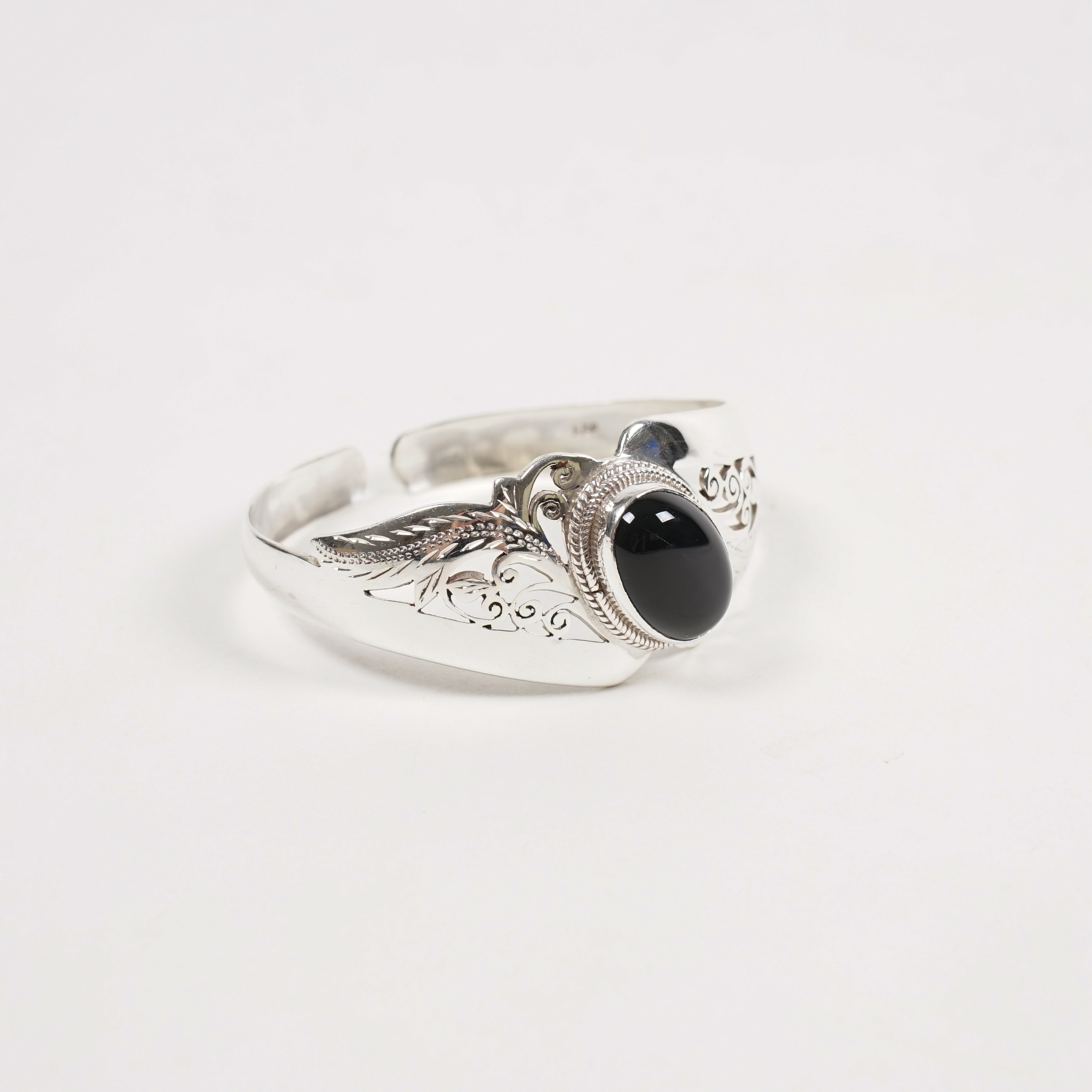 Armreif "Onyx", aus echtem 925er Silber