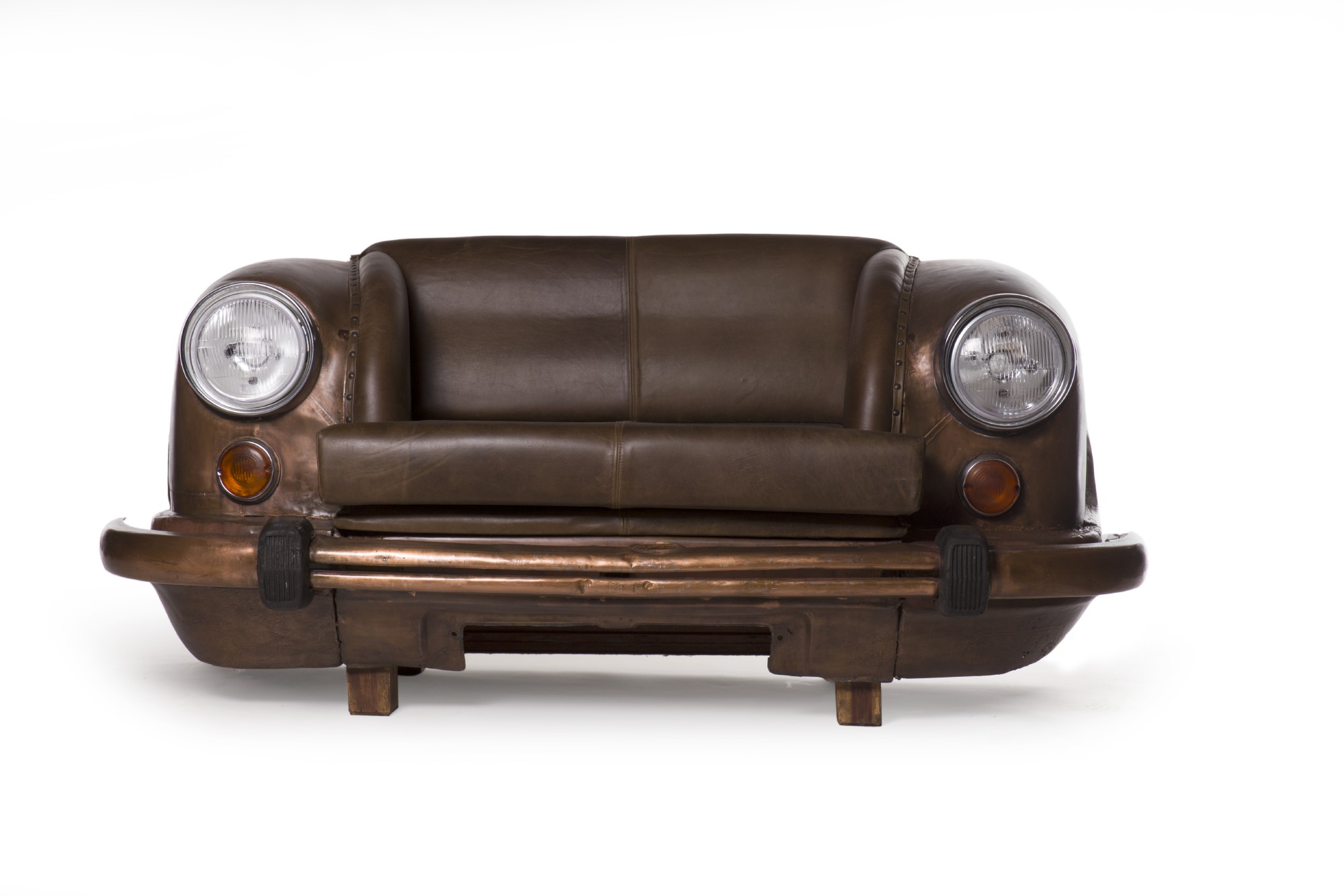 Sofa 'Ambassador Classic', Front, 2-Sitzer, kupfer, L 70 cm, B 158 cm, H 83 cm