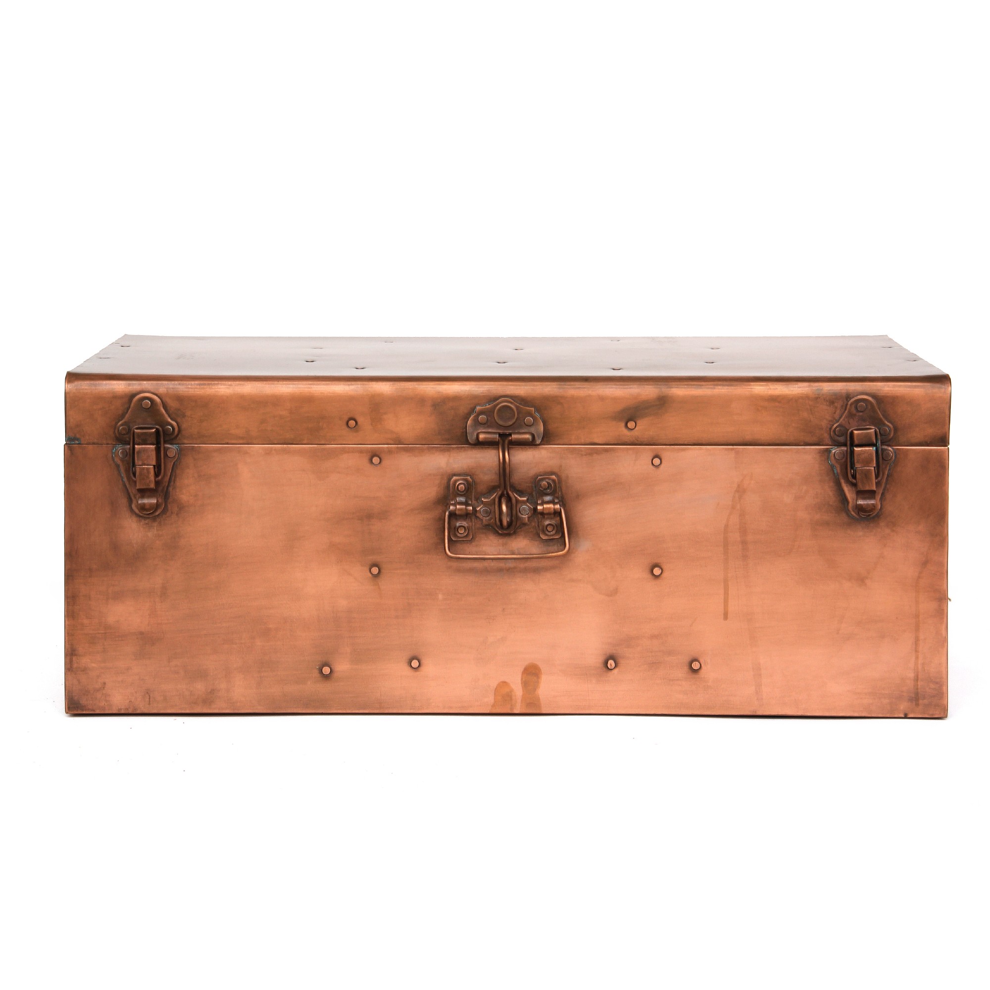 Box 'Koffer' L, kupfer, T 41 cm, B 67 cm, H 26 cm