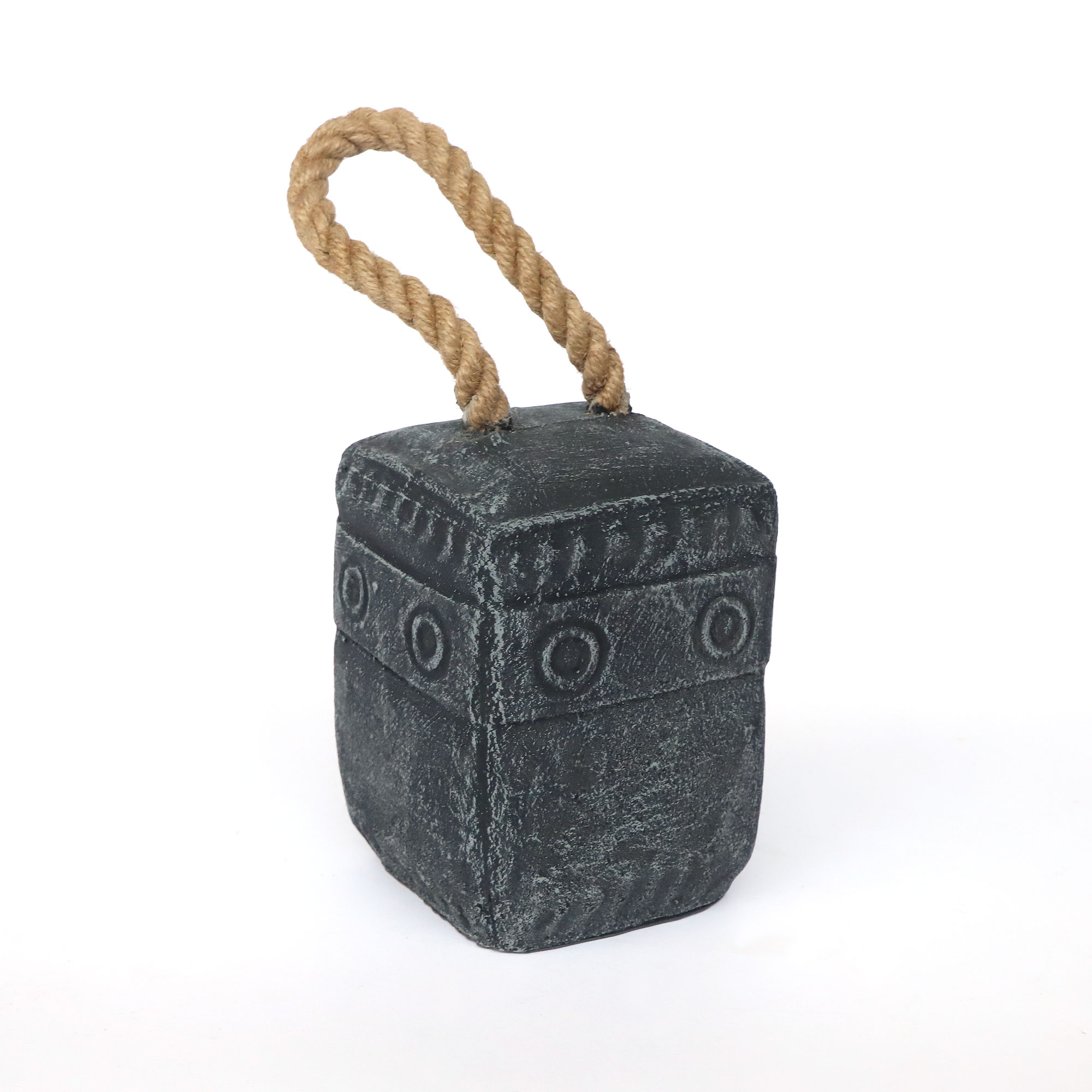 Türstopper 'Circle' aus Beton, grau, H 18 cm, B 12 cm, L12 cm