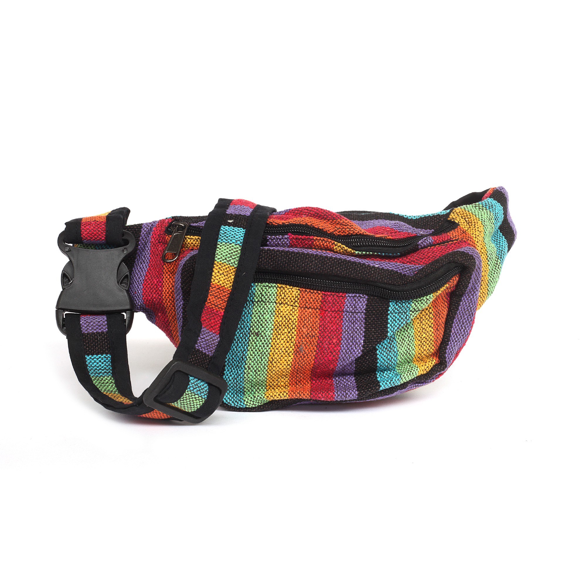 Gürteltasche Nepalstyle 'Rainbow', multicolor, 100% Baumwolle