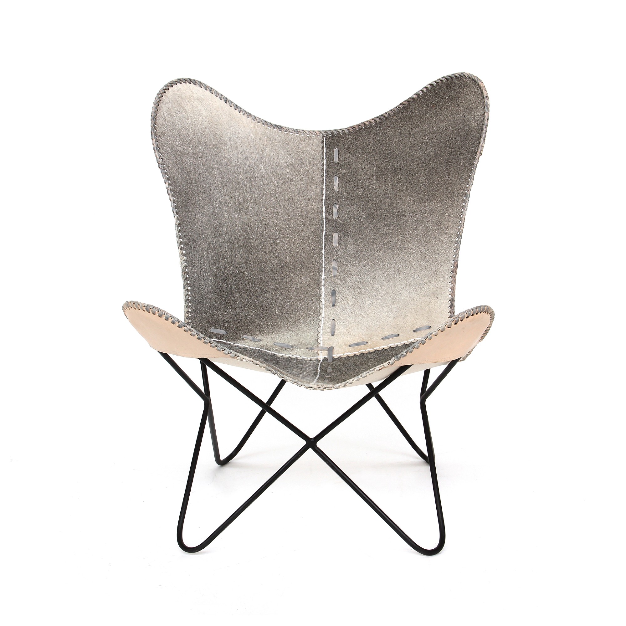 Lounger 'Gary', grau, schwarz, T 70 cm, B 76 cm, H 92 cm