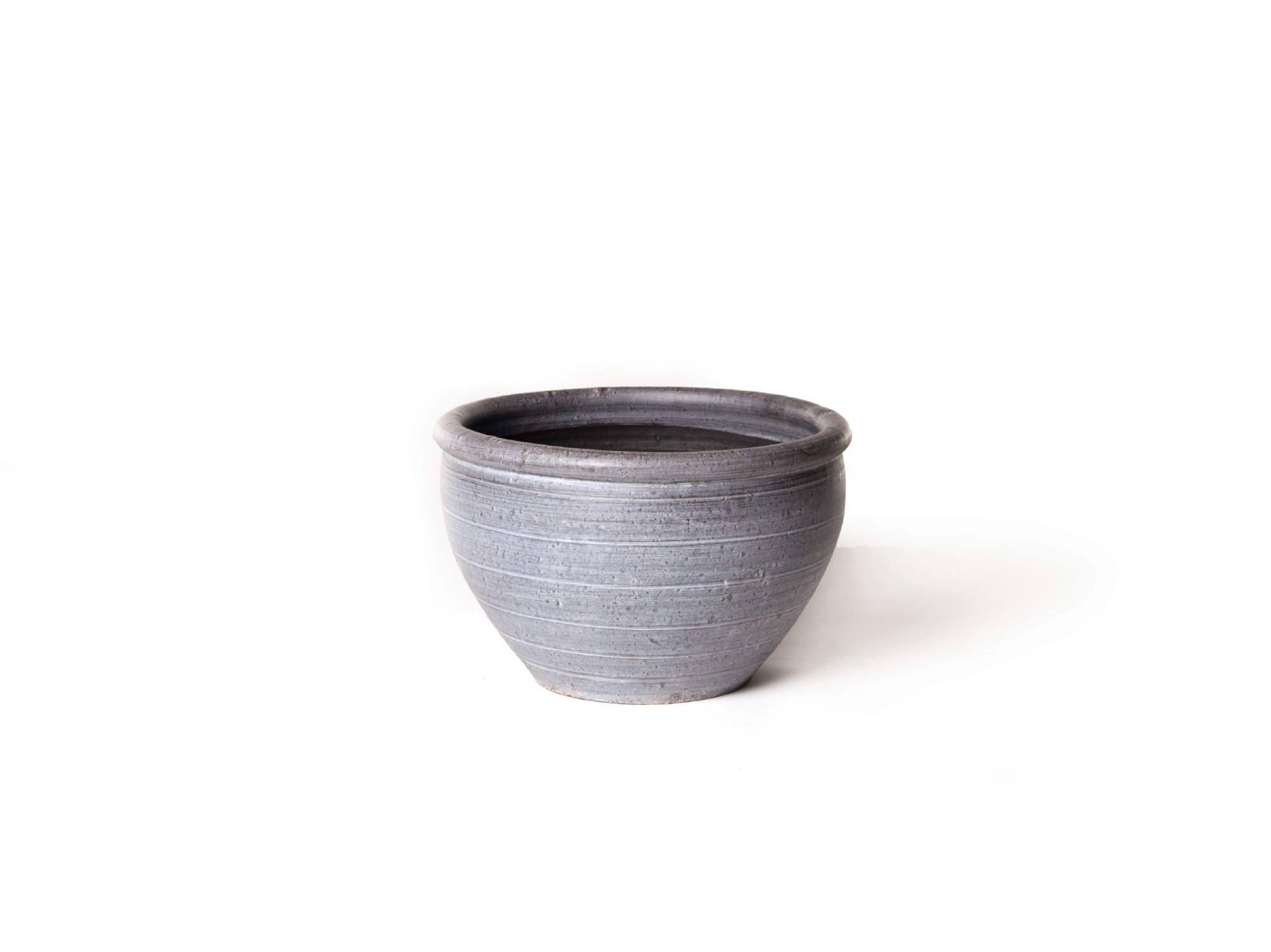 Übertopf 'Bark' XS, grau, Ø 15 cm, H 10 cm