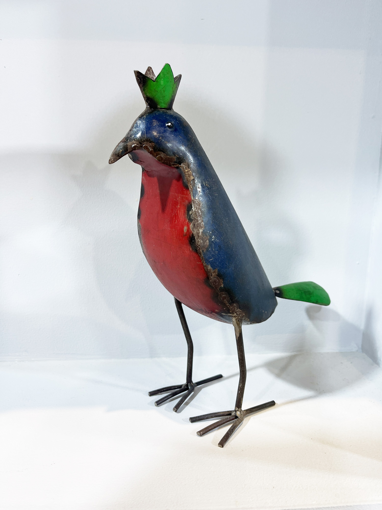 Metallfigur 'Zaunkönig', multicolor, B 23 cm, T 10 cm, H 27 cm