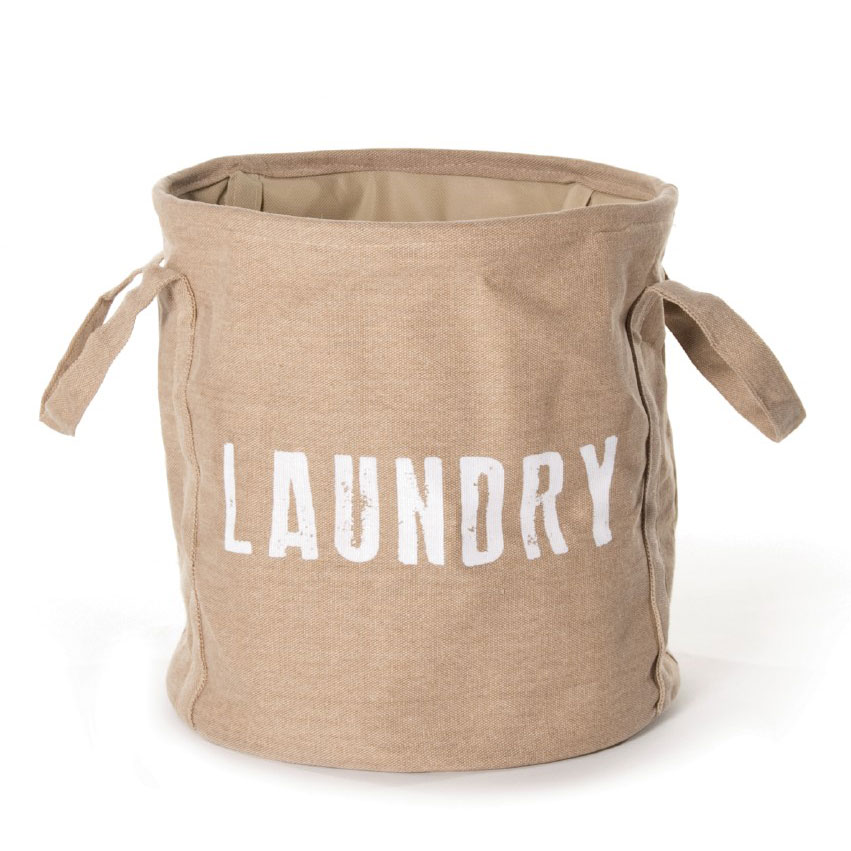 Wäschekorb "Arlon", beige, H 44 cm, Ø 40 cm