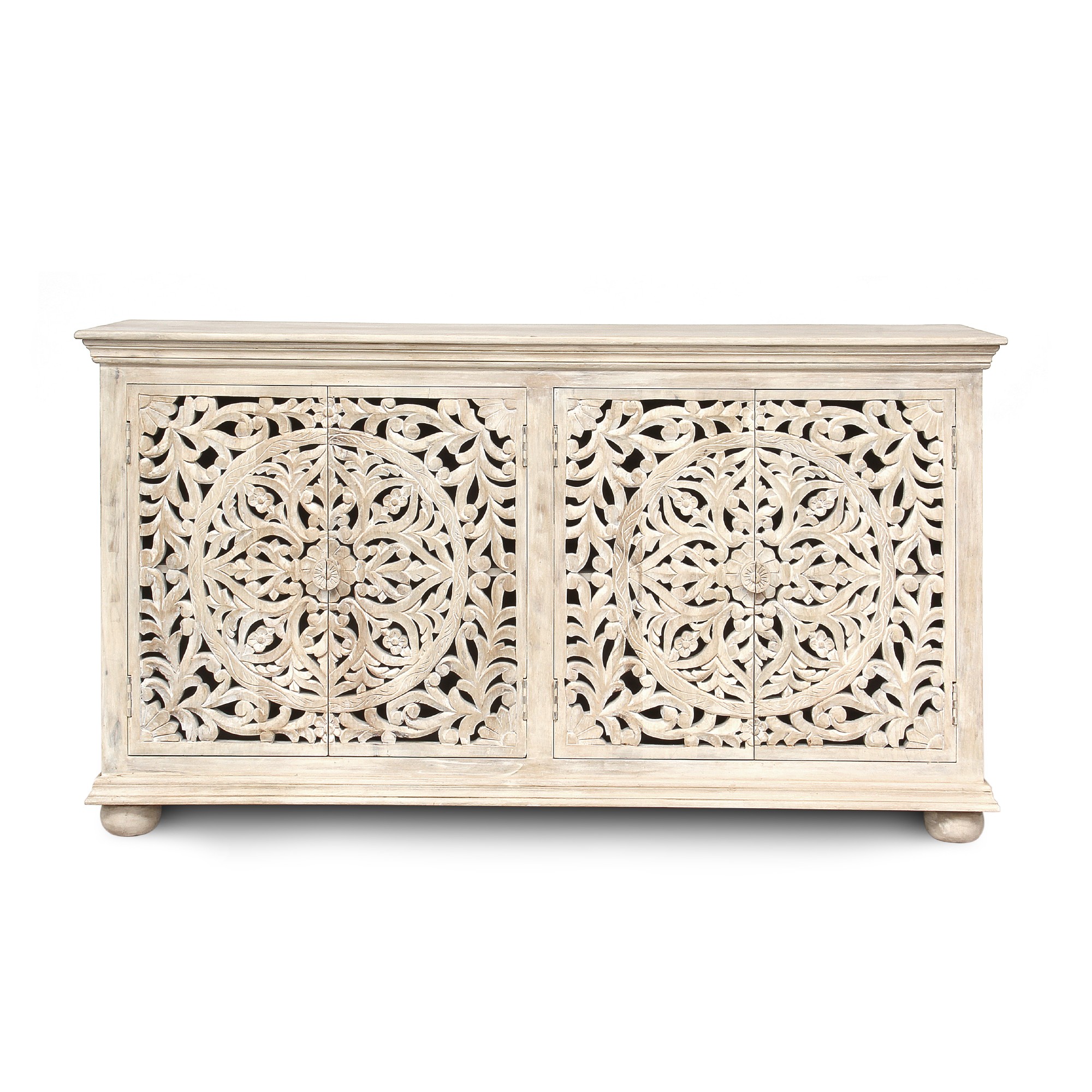Sideboard 'Bholi', weiß, T 43 cm, B 178 cm, H 98 cm