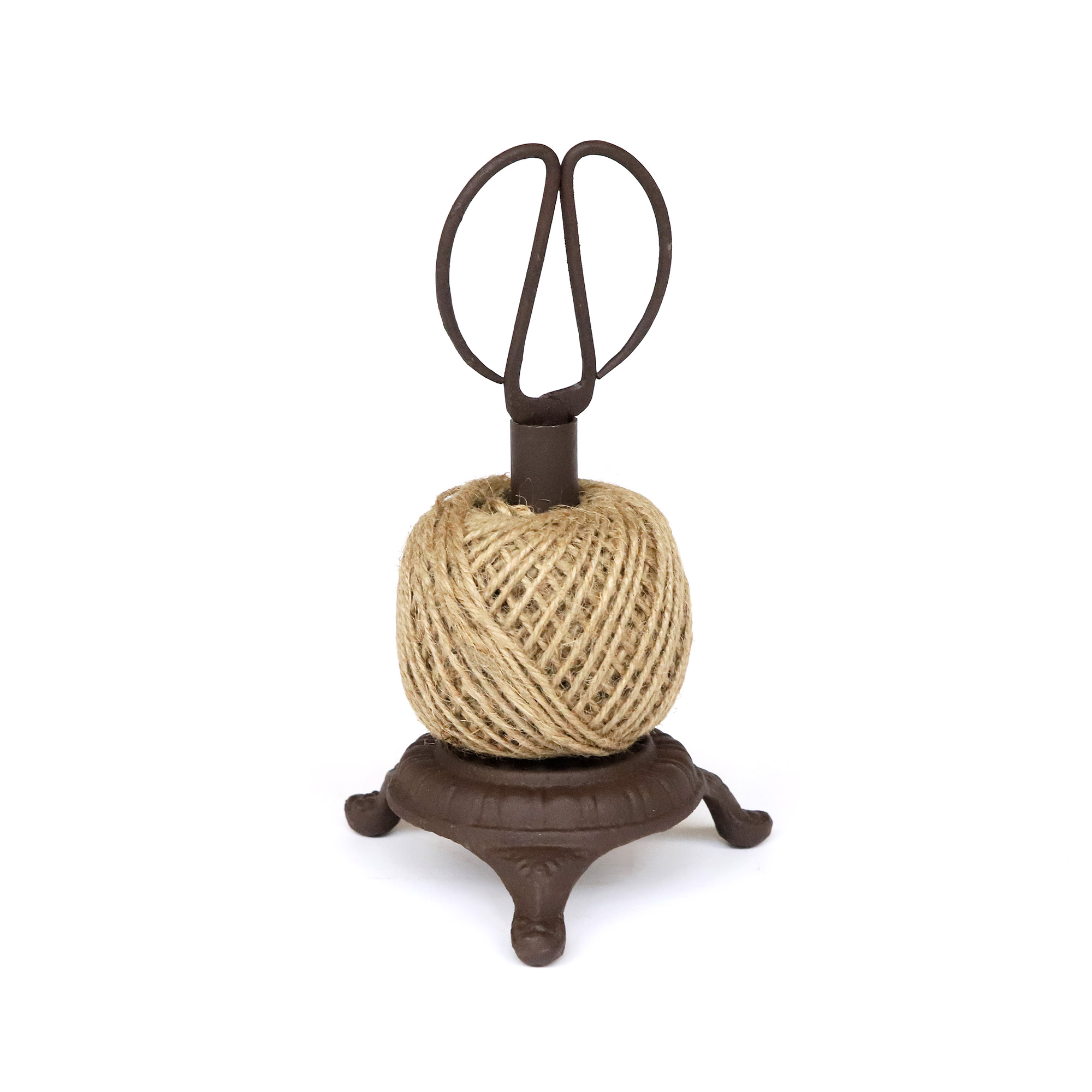 Kordelhalter aus Eisen, braun, H 21 cm, Ø 13 cm