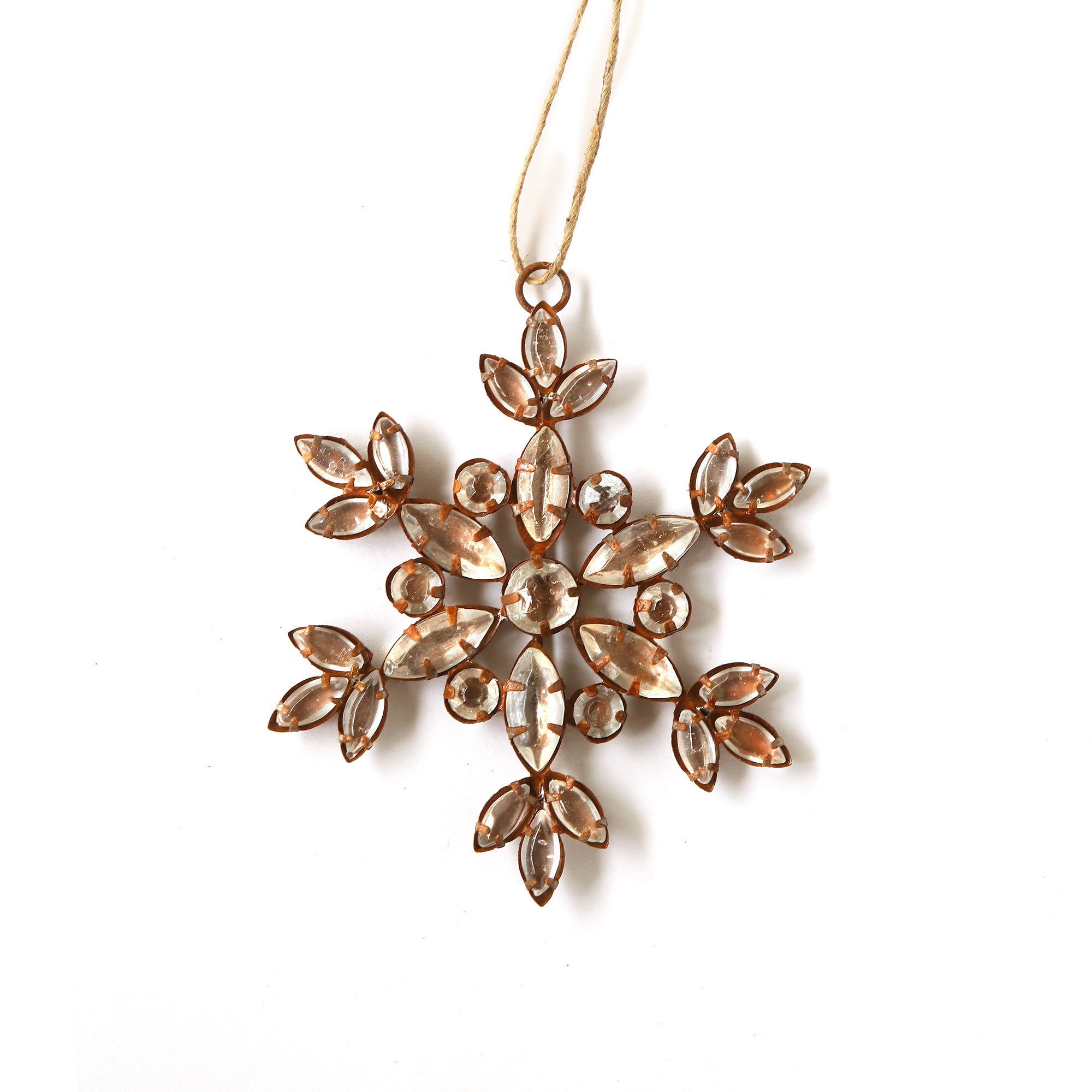 Ornament 'Schneeflocke', Ø 9 cm