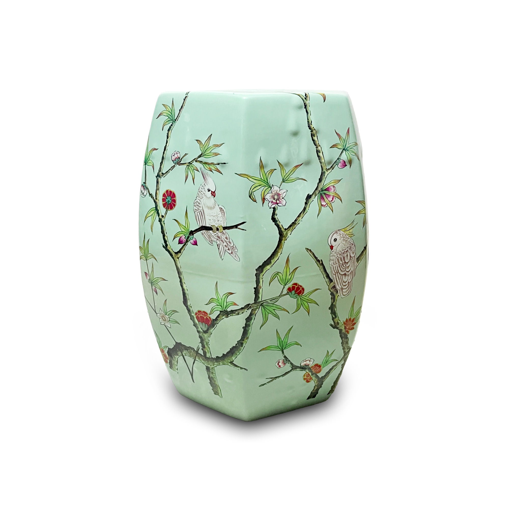Keramik-Hocker, mint, multicolor, Ø 33 cm, H 45 cm