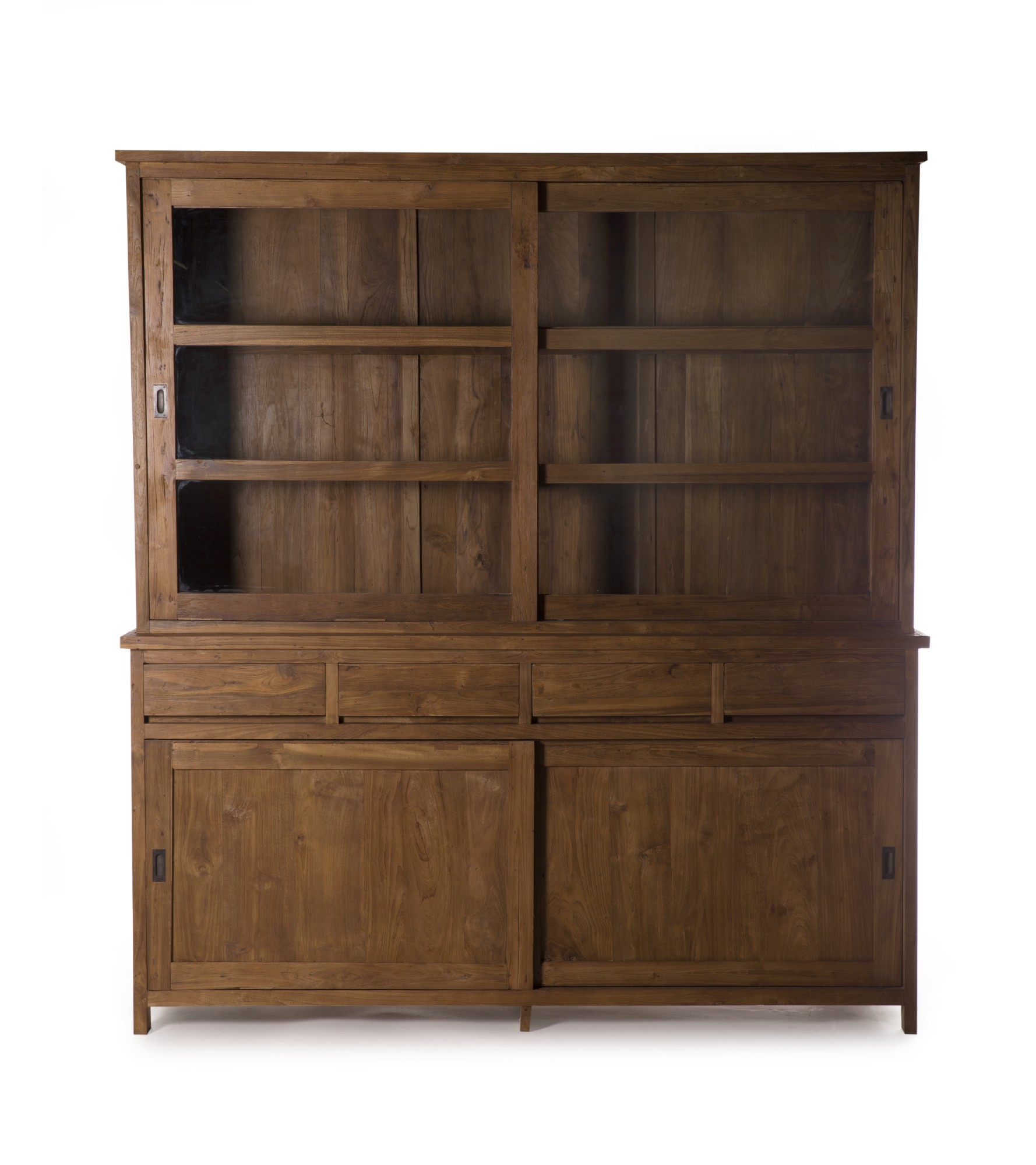 Schrank, Teakholz, B 200 cm, H 220 cm, L 50 cm