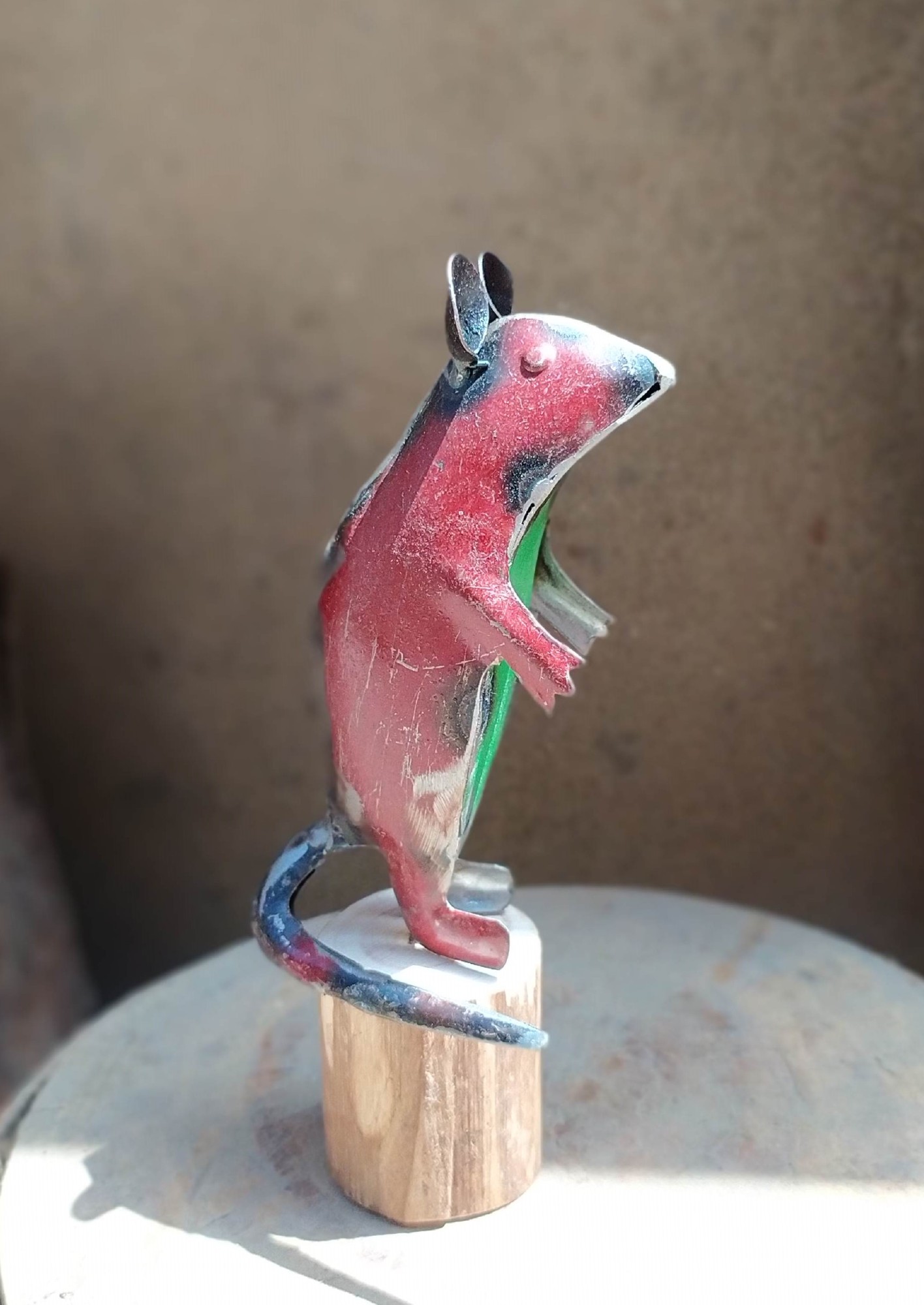 Metallfigur 'Maus', multicolor, H 17 cm, B 8 cm, L 5 cm