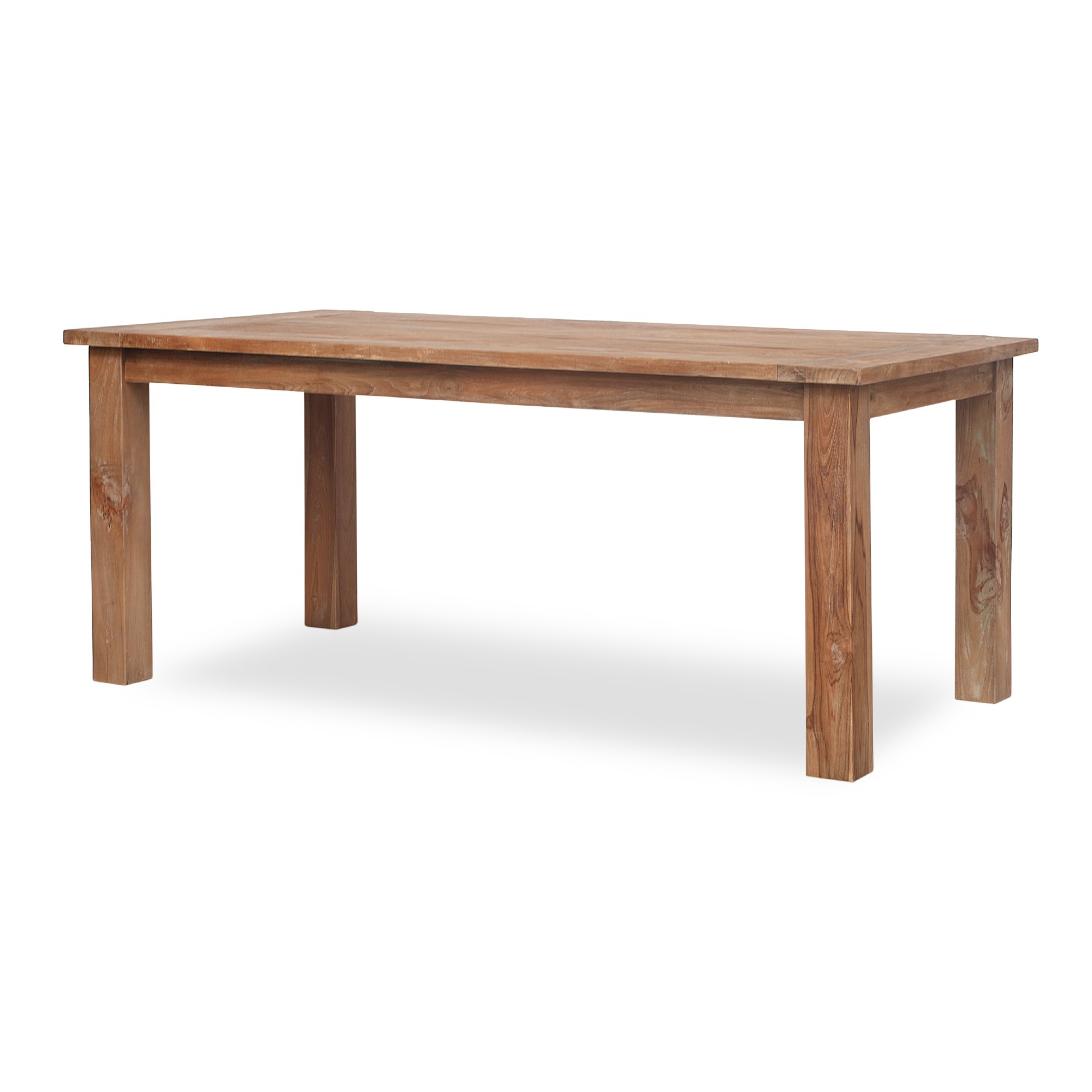 Esstisch aus recyceltem Teak ohne Schublade, natur, L 220 cm, B 100 cm, H 78 cm