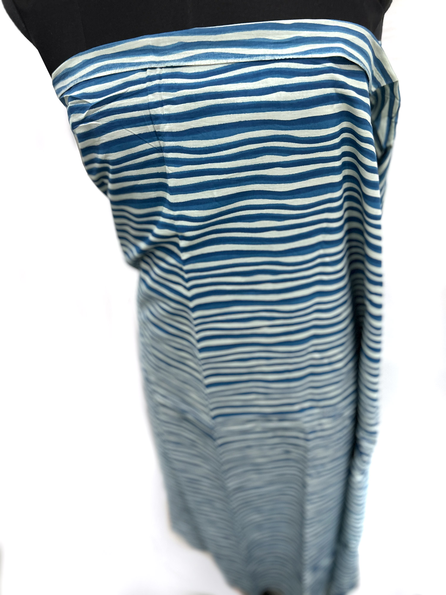 Sarong 'Amba' blau-weiß, B 200 cm, L 100 cm