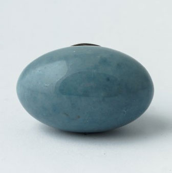 Keramik Möbelknopf, handglasiert, B 4 cm, H 2,5 cm