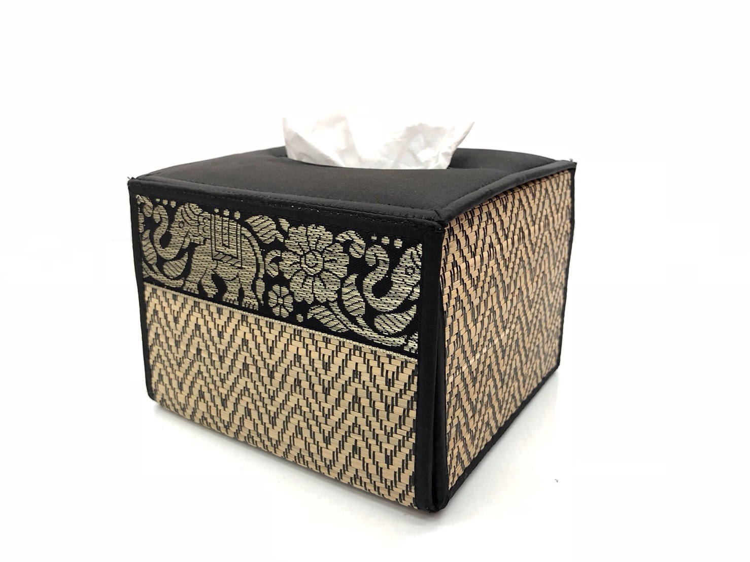 Kosmetiktuchbox, schwarz