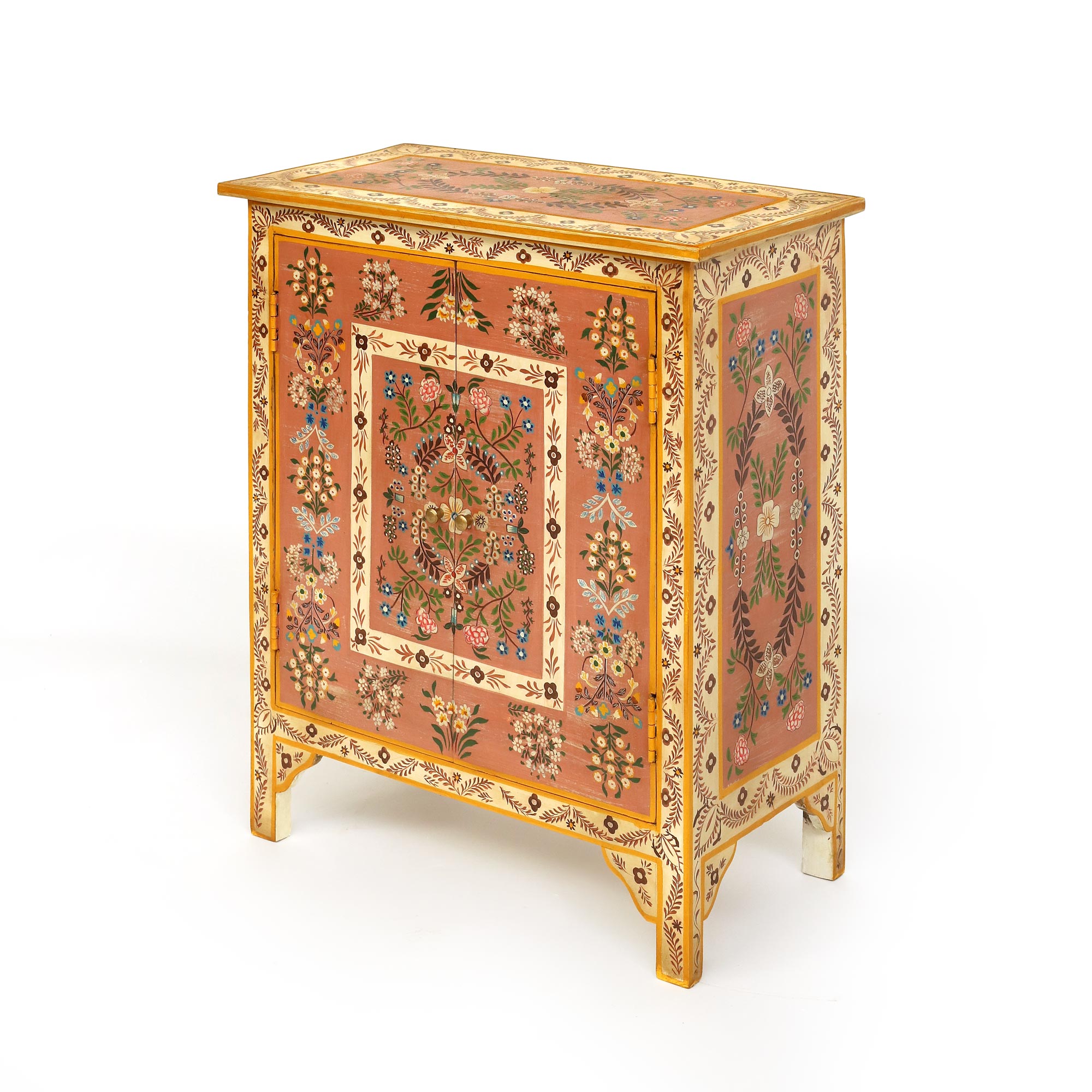 Kommode 'Lalitpur' multicolor, Mangoholz, H 76 cm, B 66 cm, L 33 cm