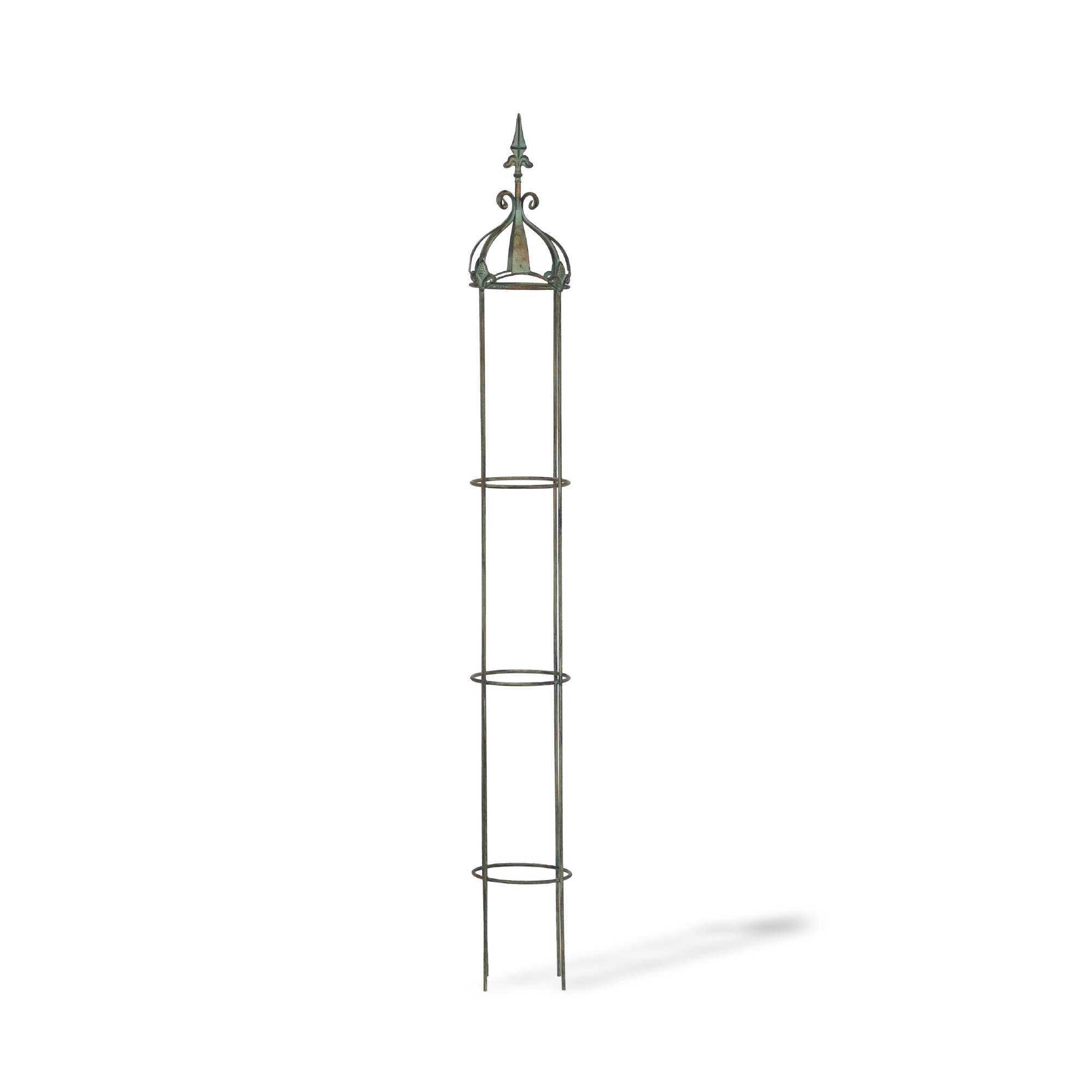 Rankgitter 'Obélisque' S, oliv, Ø 22 cm, H 186 cm