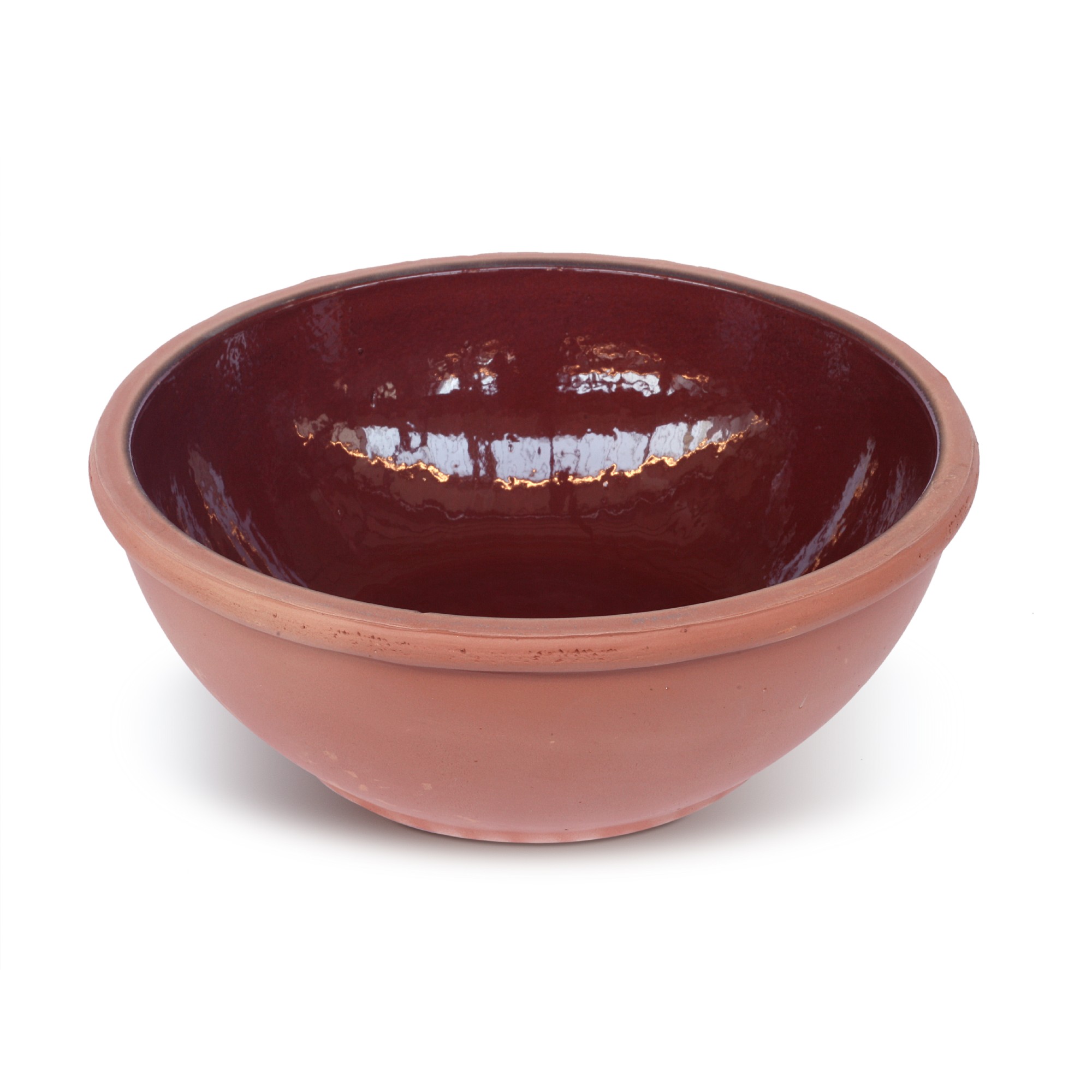 Auflaufform Terrakotta, rotbraun, T 20 cm, B 20 cm, H 8,5 cm
