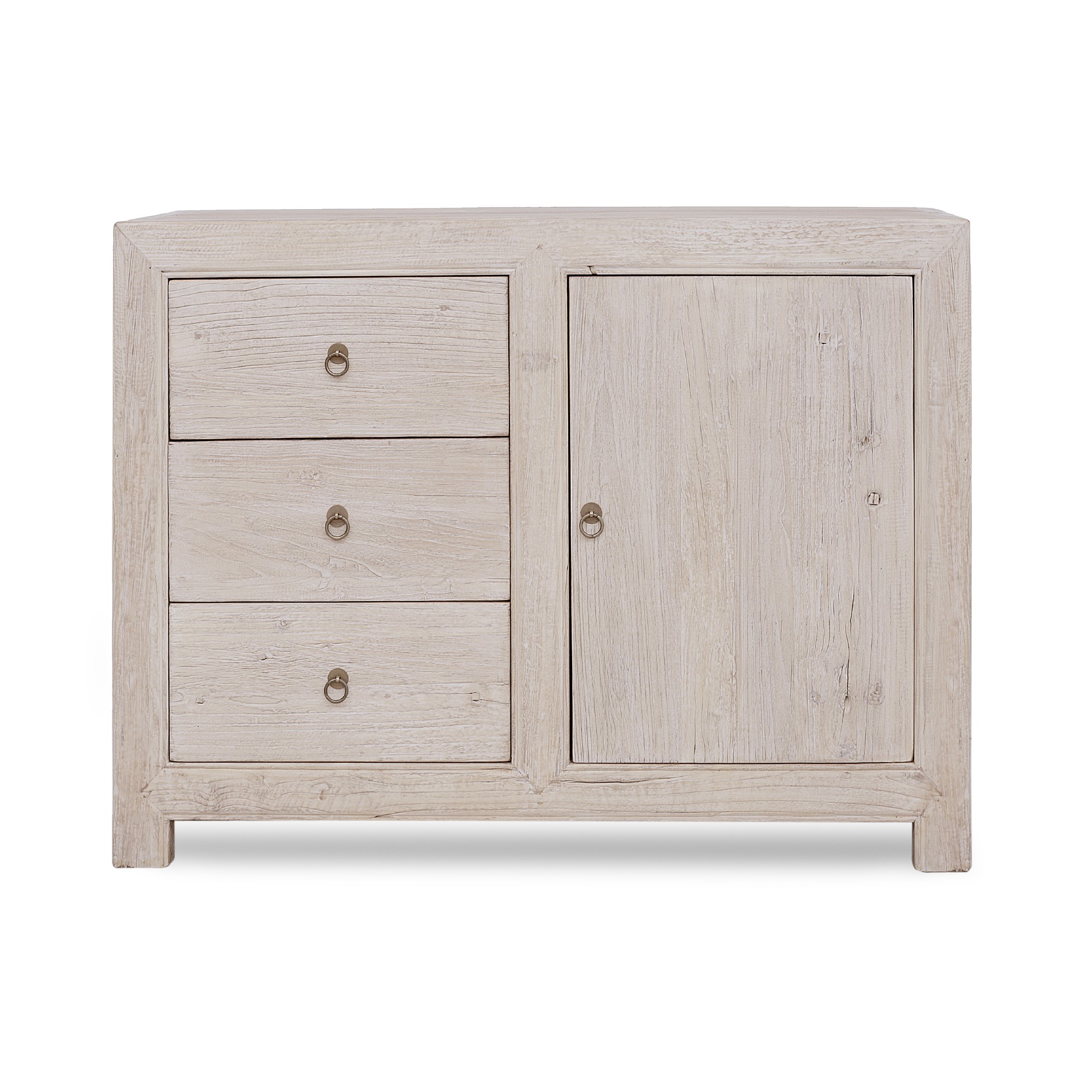 Sideboard 'Gris Claire', hellgrau, B 120 cm, H 90 cm, T 40 cm