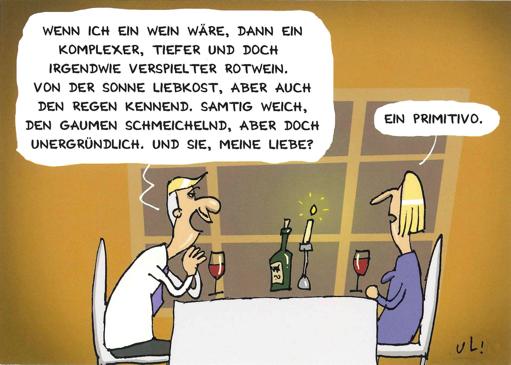 Postkarte 'Primitivo'