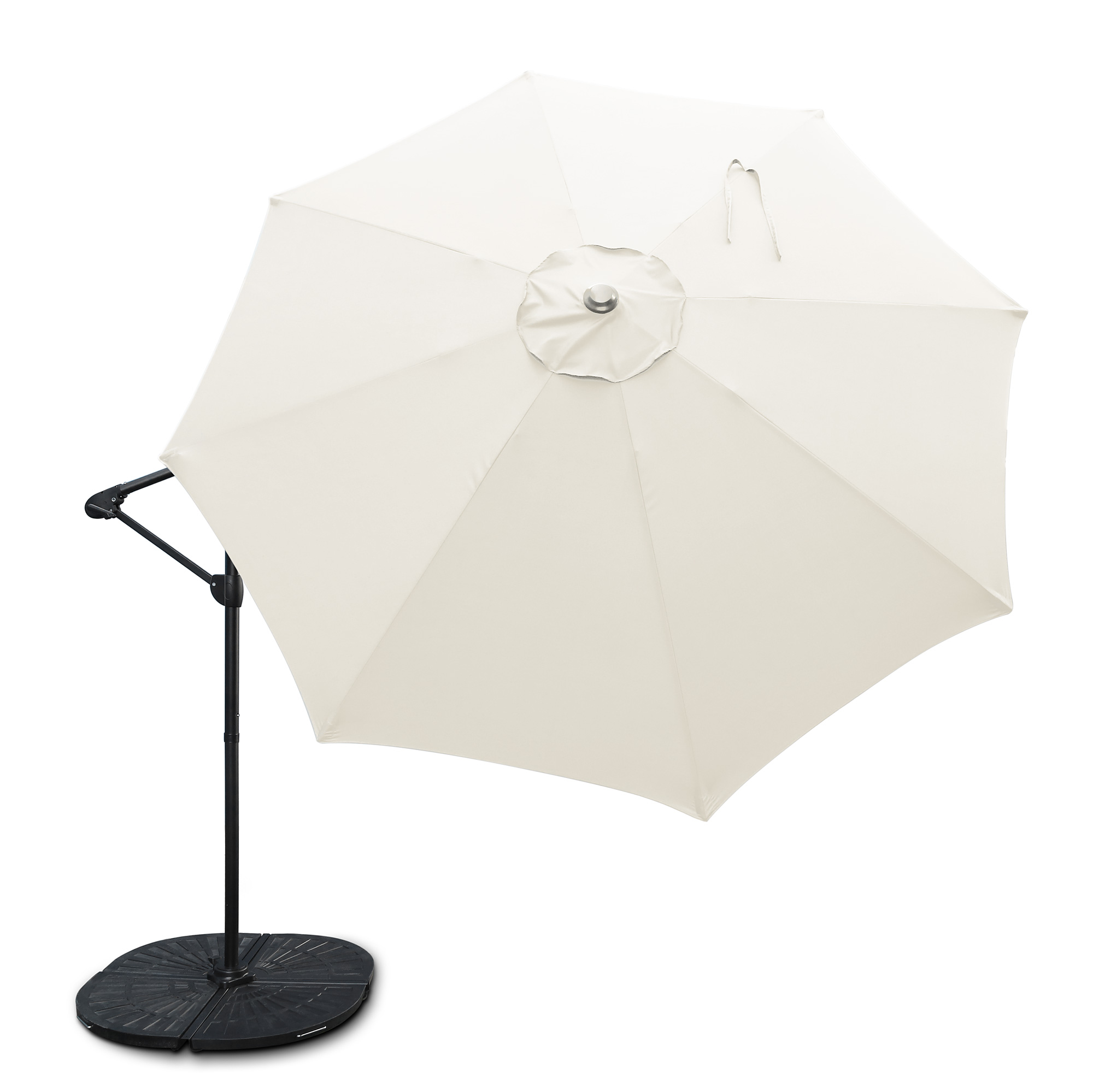 Sonnenschirm 'Tenderson' beige, Ø 300 cm, H 230 cm