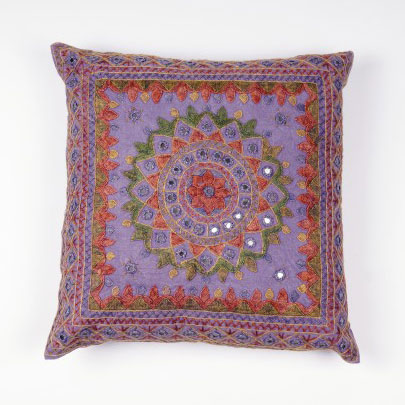 Kissenhülle 'Mandala', lila, L 40 cm, B 40 cm