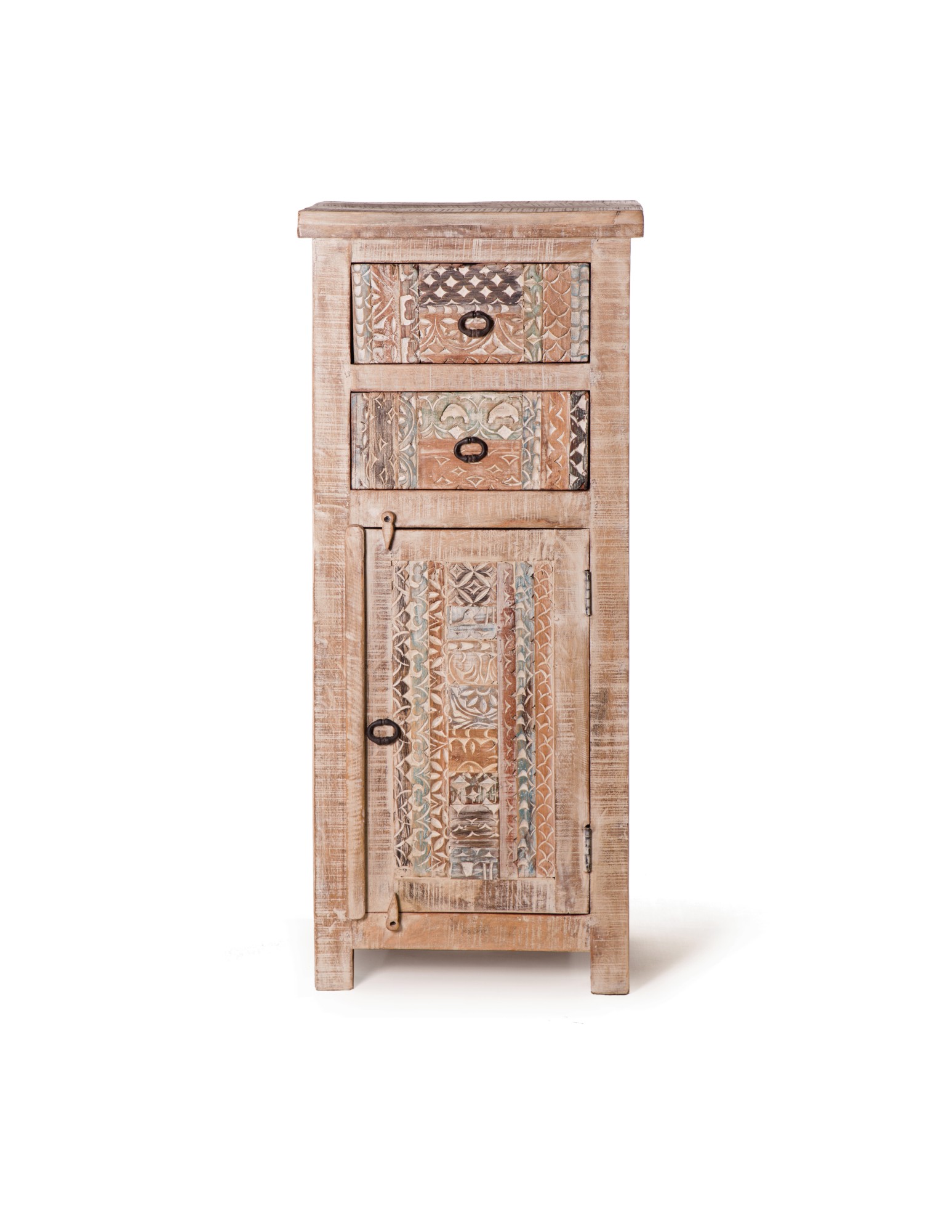 Schrank 'Sharina', aus Mangoholz, braun, T 40 cm, B 50 cm, H 119 cm
