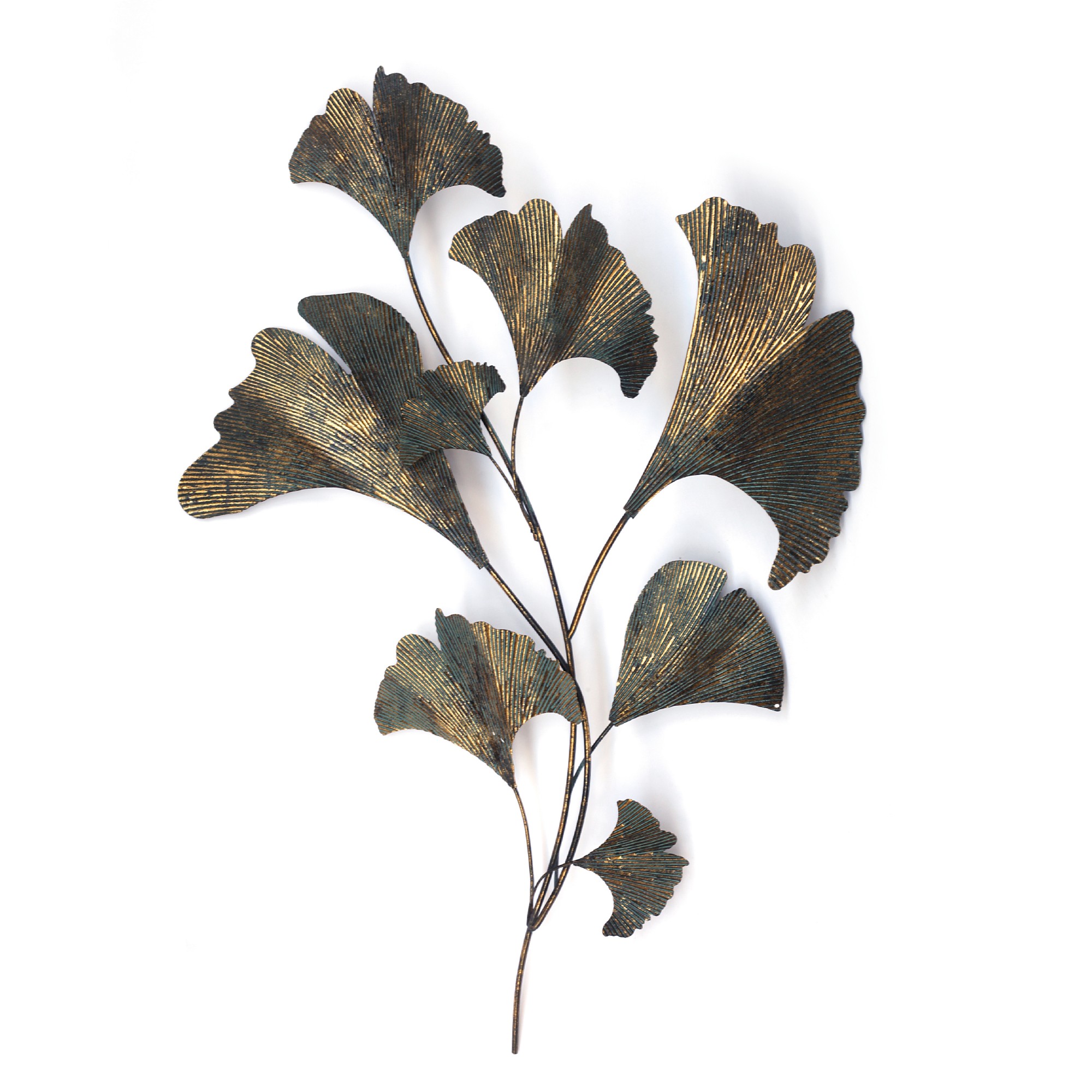 Wanddeko 'Ginkgoblätter', B 70 cm, H 95 cm, T 4 cm