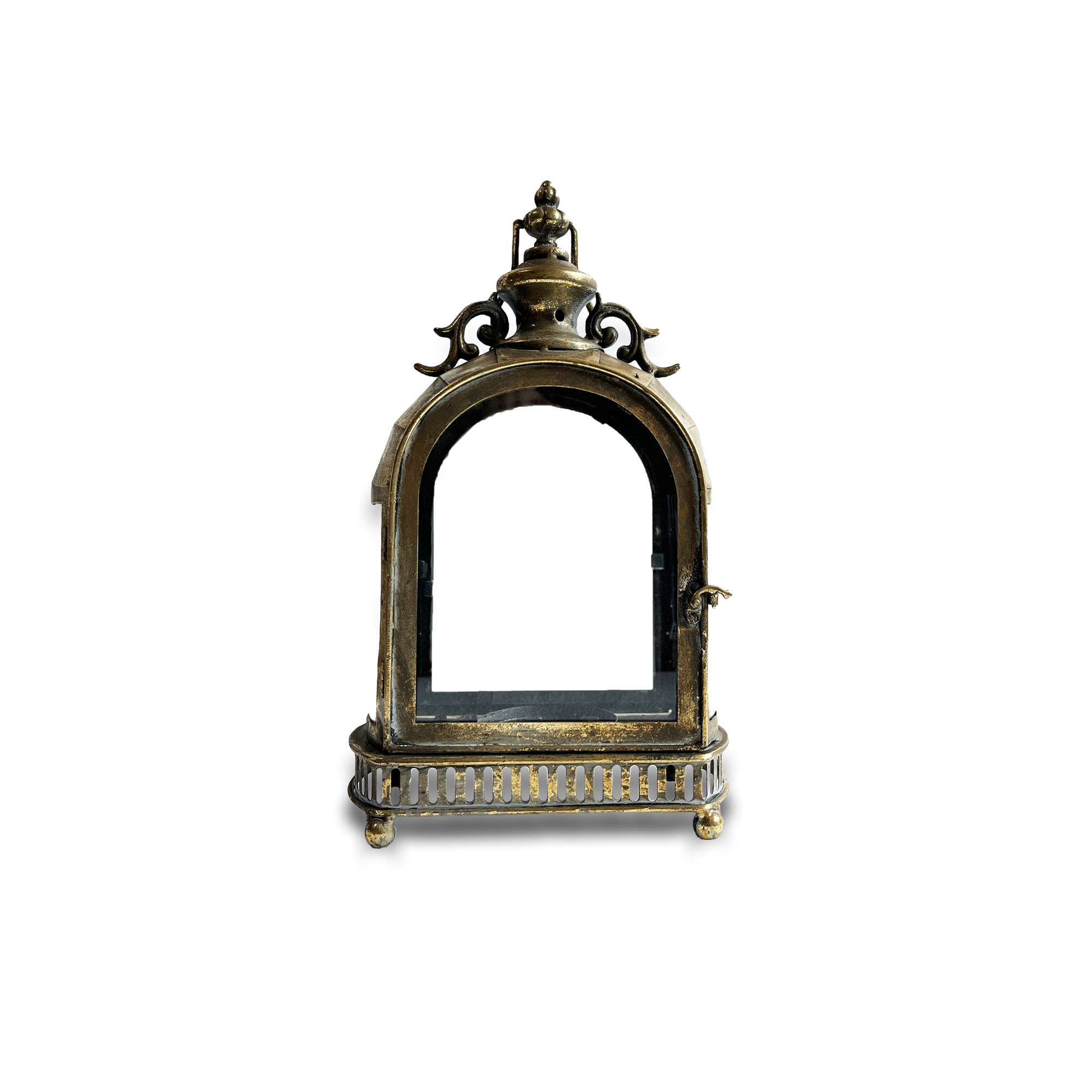 Laterne 'Gérard', aus Metall und Glas, H 39,5 cm, B 23 cm, L 13 cm