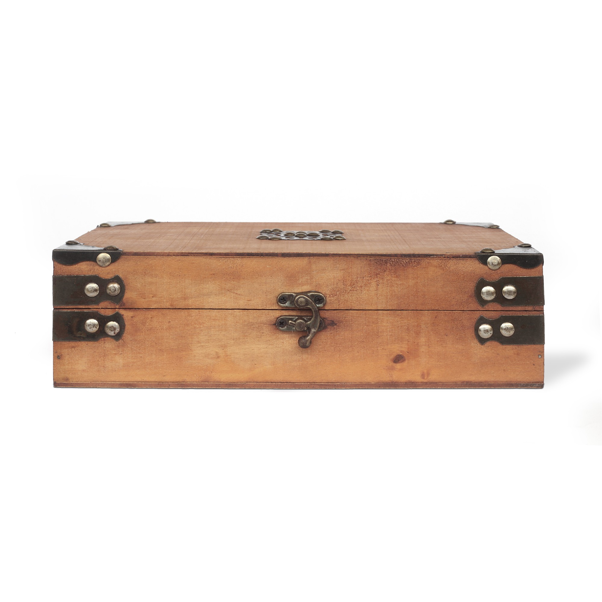 Kofferbox, hellbraun, L 28 cm, B 17,5 cm, H 8 cm