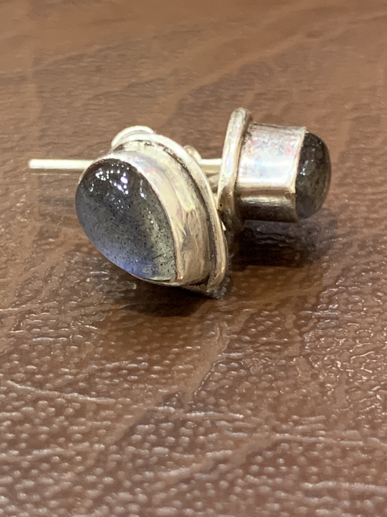 Ohrstecker 925 Silber mit Labradorit
