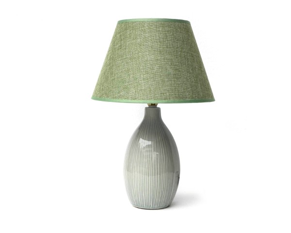 Tischlampe 'Blanchette', grün, Ø 25 cm, H 38 cm