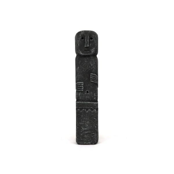 Zementfigur 'Primitif', H 23 cm, B 4,5 cm, T 4,5 cm