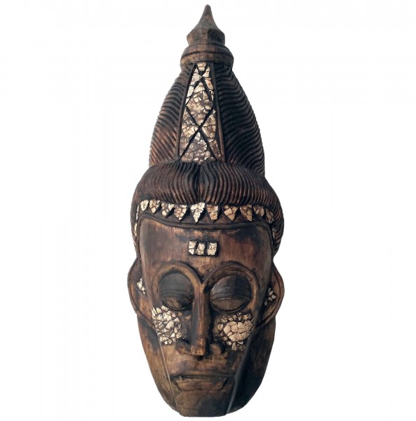 Maske 'African Man', natur, H 51 cm, B 20 cm, T 8 cm