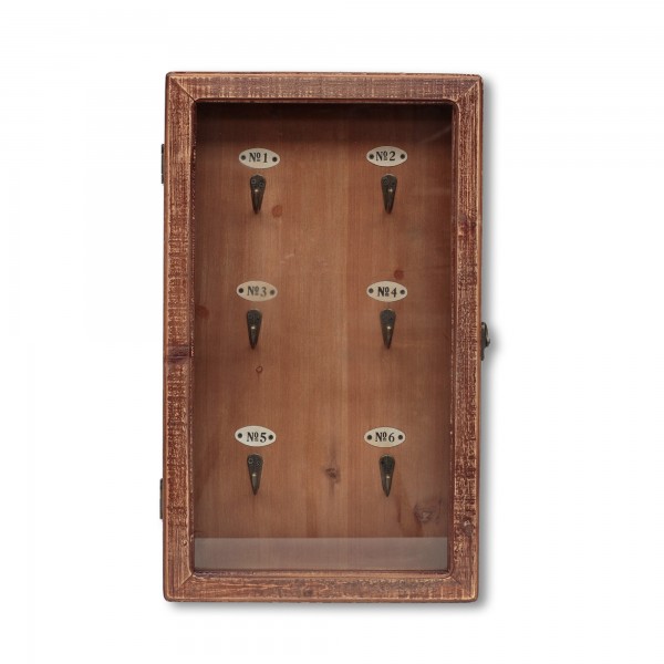 Schlüsselschrank, Tannenholz, H 50 cm, B 30 cm, T 7 cm