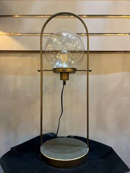 Tischleuchte 'Bulb', aus Metall und Glas, Ø 23 cm, H 69 cm