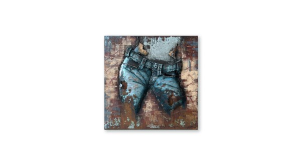 Wandbild 'Jeans', multicolor, B 60 cm, H 60 cm