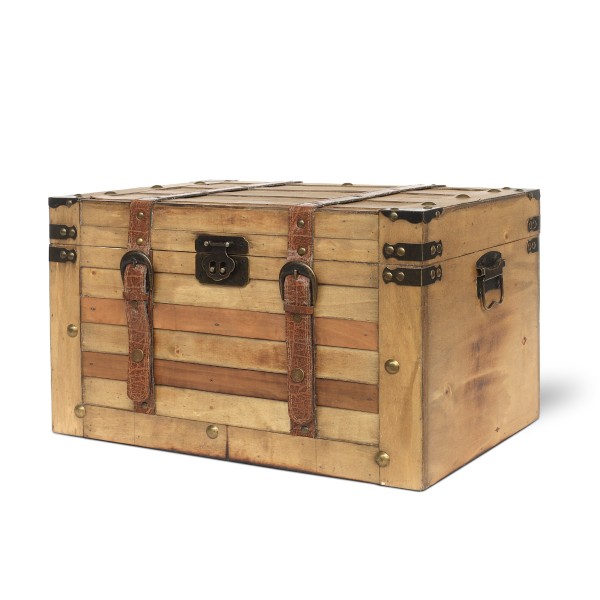 Kofferbox 'Edie' L, natur, B 45 cm, L 29,5 cm, H 28 cm