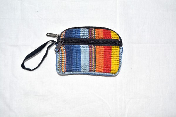 Zipper-Beutel Nepalstyle, multicolor, B 10 cm, L 13 cm