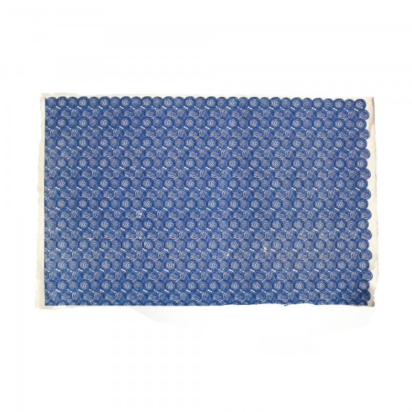 Geschenkpapier 'Zebra Circles', blau, L 76 cm, B 51 cm