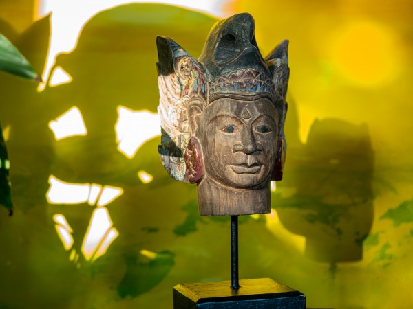 Skulptur 'Sita' auf Sockel, multicolor, H 31 cm, B 14 cm, T 11 cm