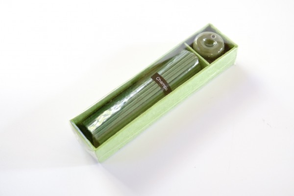 Räucher-Box, grün, T 17 cm, B 14 cm, H 3 cm