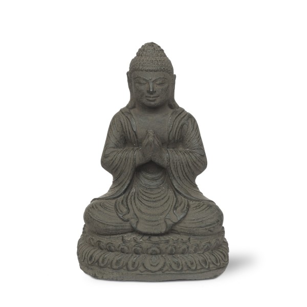 Skulptur 'Buddha betend', H 22 cm, B 15 cm, L 10 cm