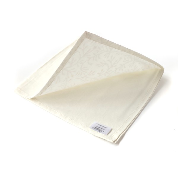 Stoffserviette aus Baumwolle, weiß, B 50 cm, L 50 cm