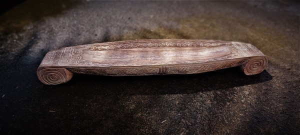 Timor-Schale aus Holz, B 93 cm, L 21 cm, H 10 cm