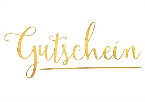 Postkarte 'Gutschein'